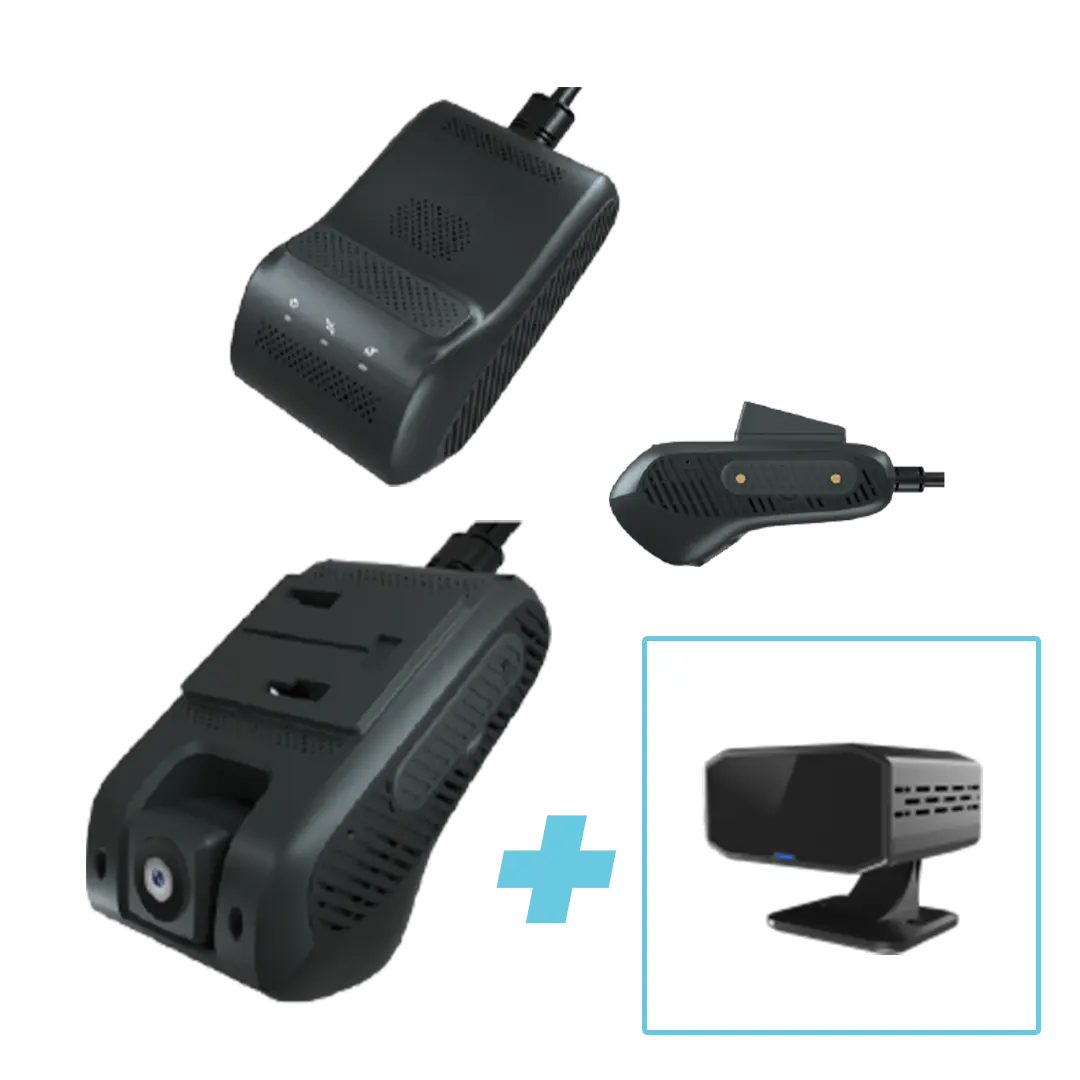 Dashcam de doble canal con IA JC261 (Jimi loT) + JC170 DMS - Sin tarjeta de memoria / Sin Instalación